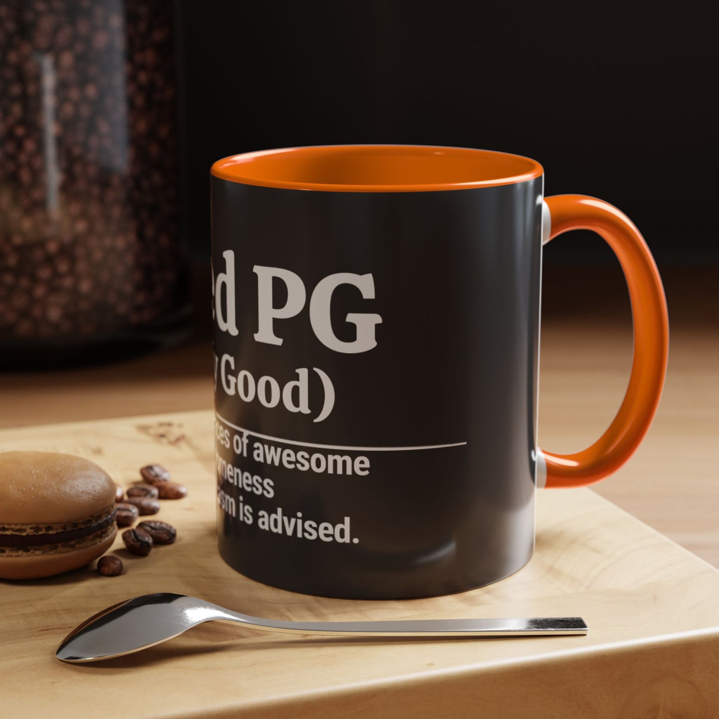 Rated PG (Pretty Good) Accent Coffee Mug — 'Pretty Good' Ceramic Coffee Mug (11/15oz)