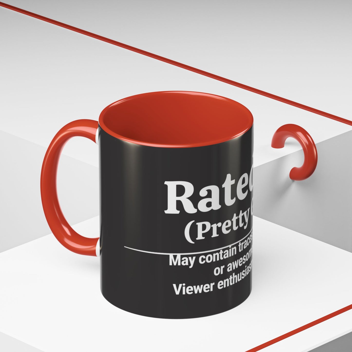 Rated PG (Pretty Good) Accent Coffee Mug — 'Pretty Good' Ceramic Coffee Mug (11/15oz)