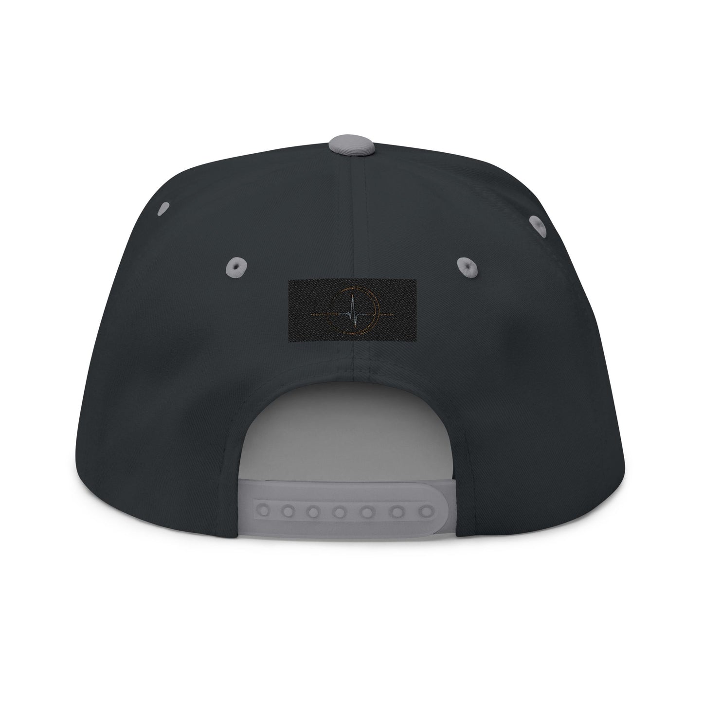 "Vibe with the Beat of Life" Embroidered Flat Bill - Hat