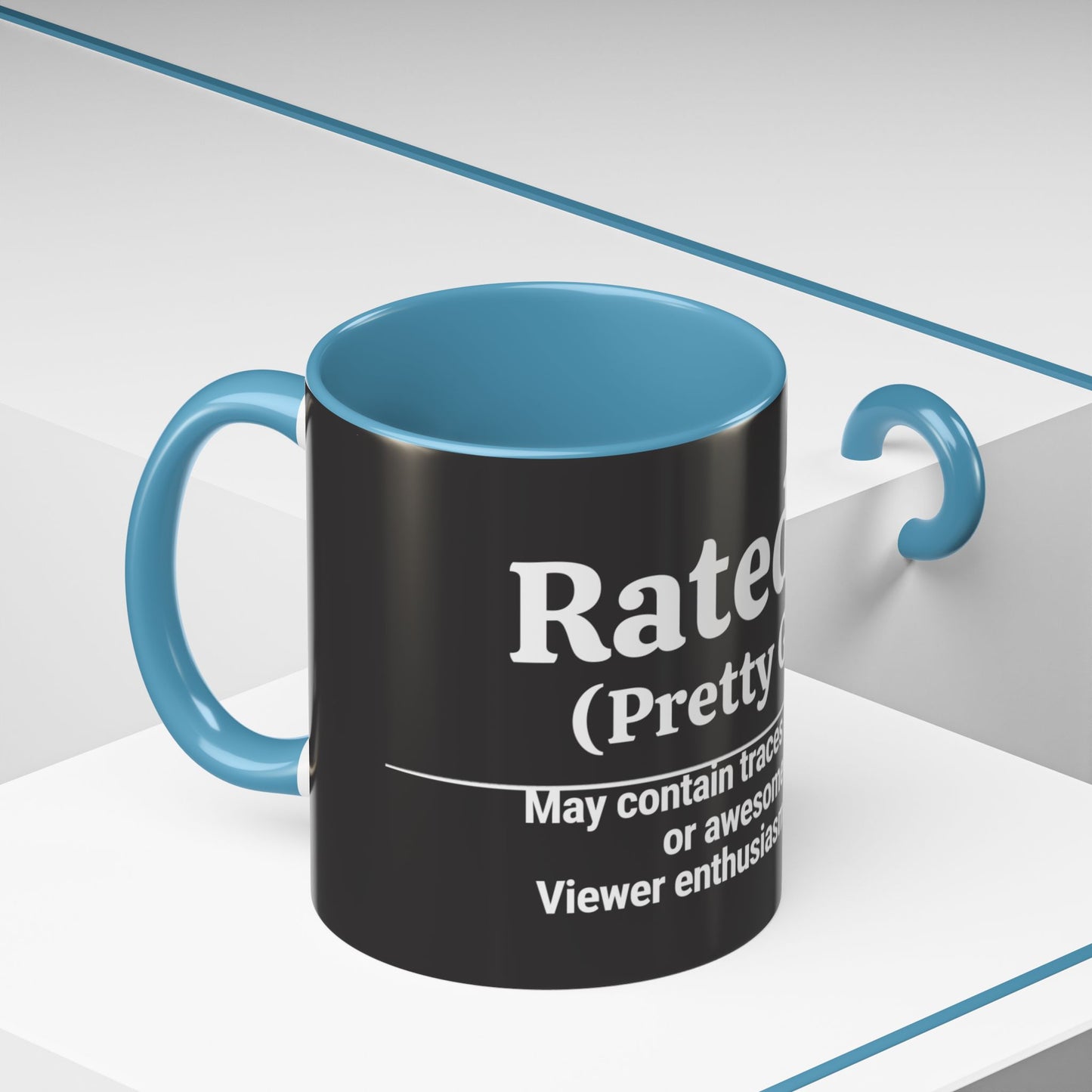 Rated PG (Pretty Good) Accent Coffee Mug — 'Pretty Good' Ceramic Coffee Mug (11/15oz)