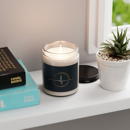 Heartbeat Line Candle Scented Soy Candle | 9oz Jar