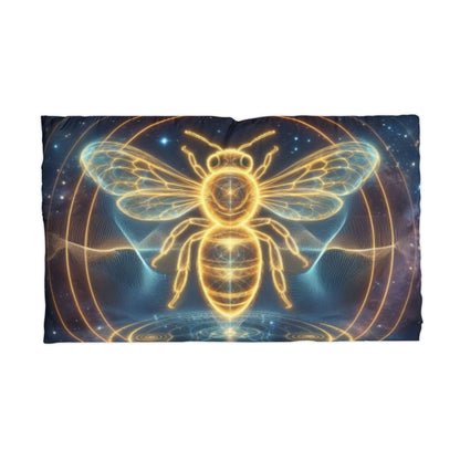 Bee Glow Pillowcase — Mystical Golden Bee Microfiber Pillowcase