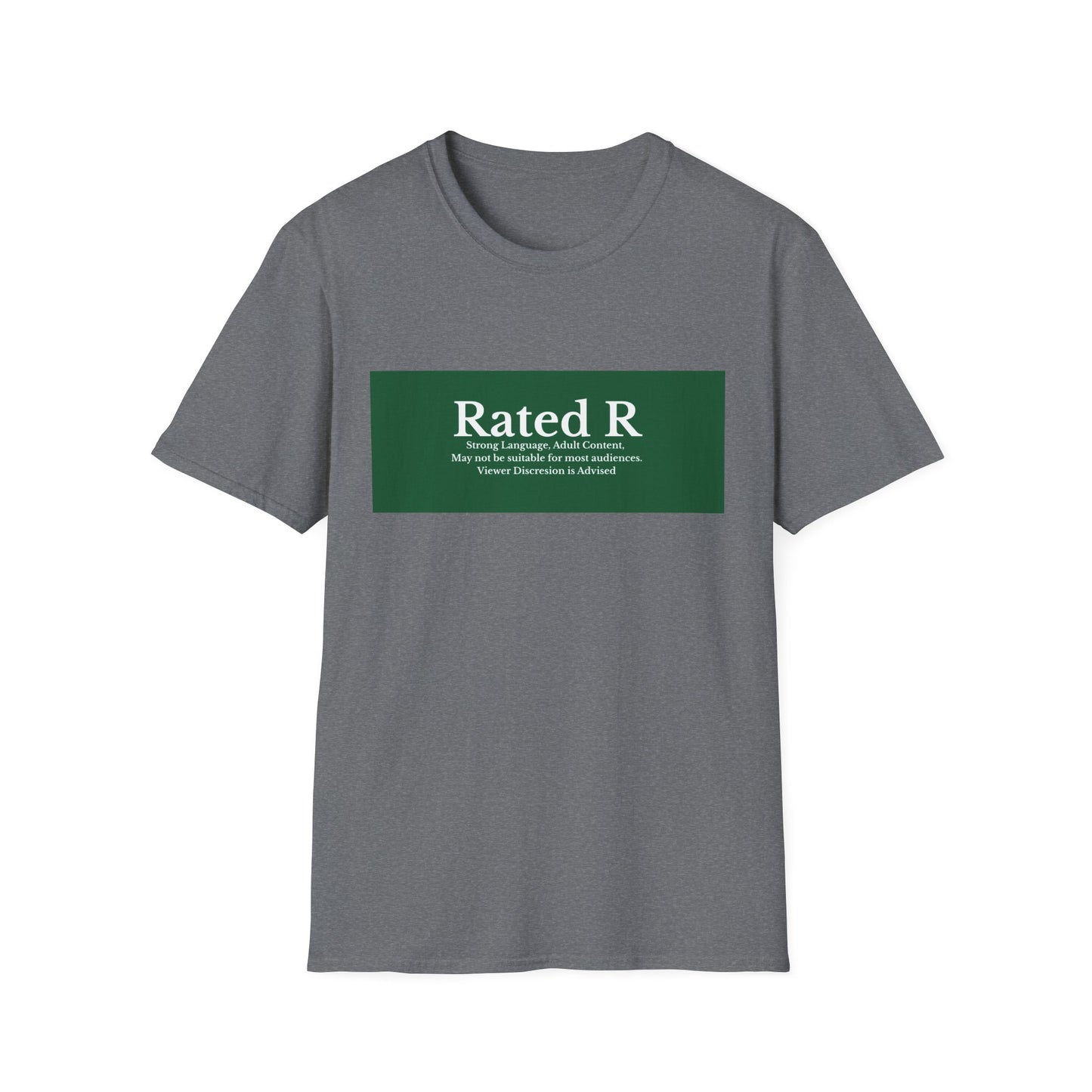 Rated R T-Shirt | Green Label Text Box Graphic