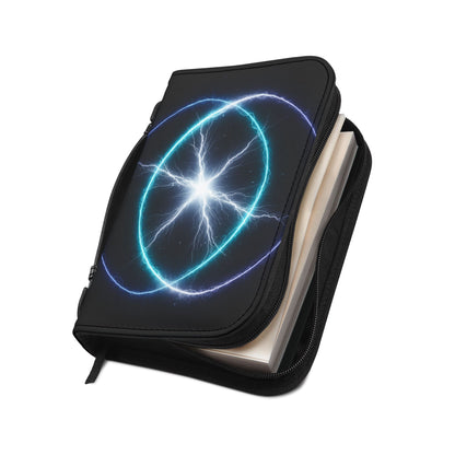 Bible Cover - Electric Blue Halo Zippered Bible Case
