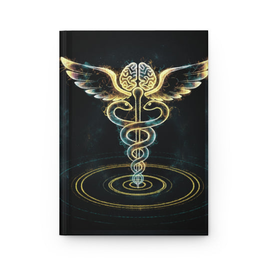 Caduceus Method "Let Your Mind Breathe" Hardcover Journal — Lined Wellness Notebook