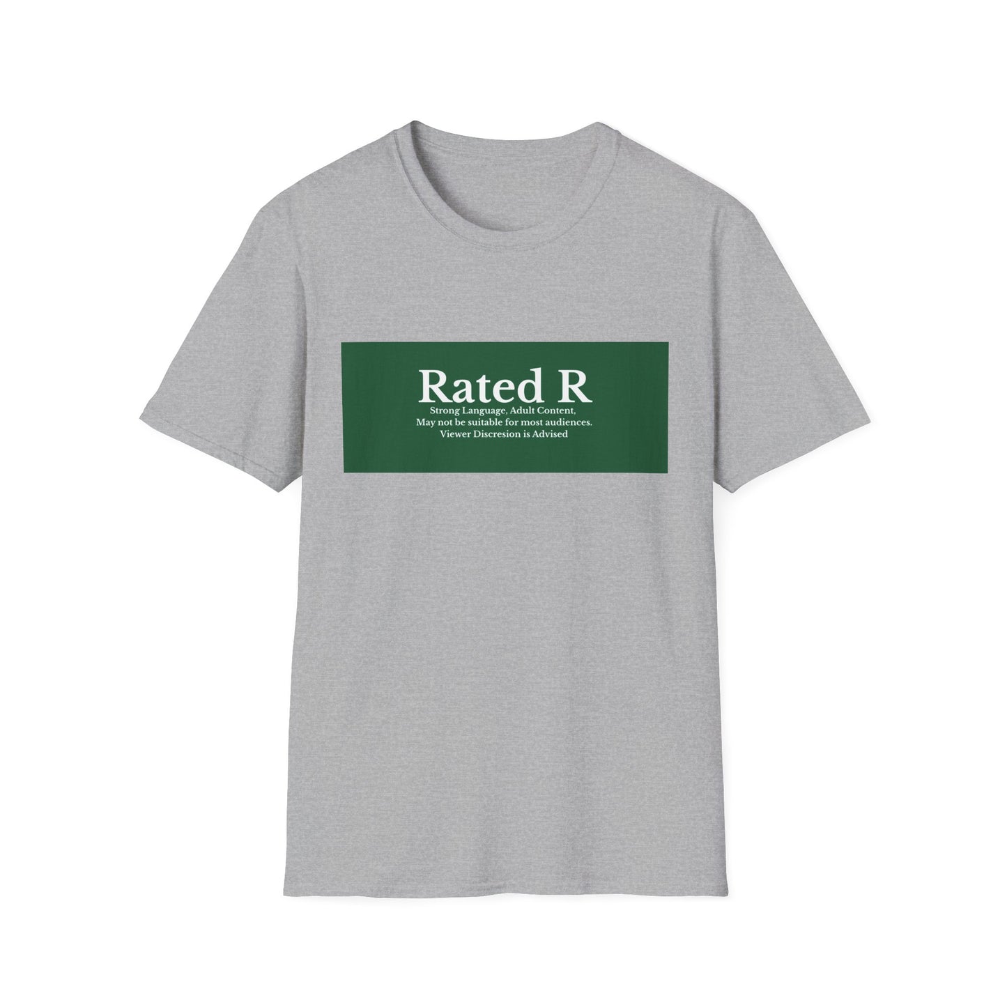 Rated R T-Shirt | Green Label Text Box Graphic