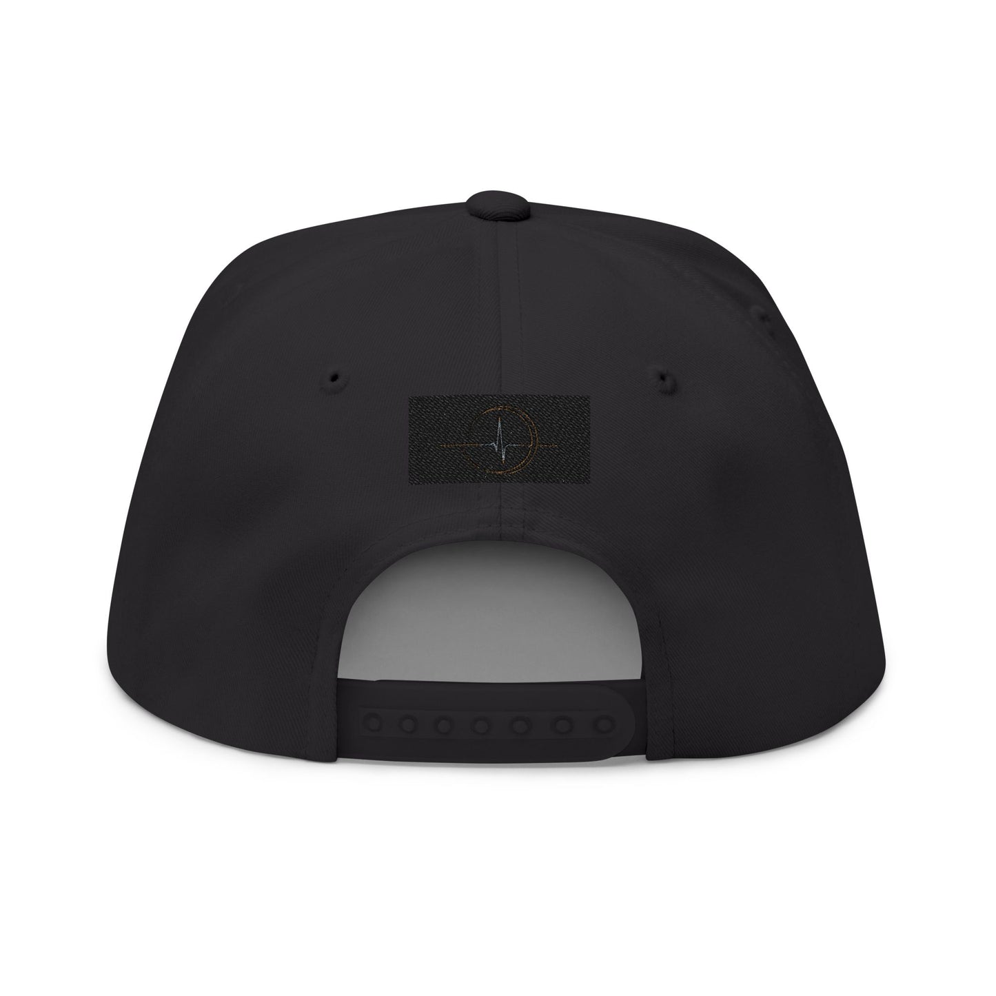 "Vibe with the Beat of Life" Embroidered Flat Bill - Hat