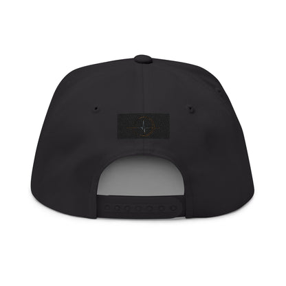 "Vibe with the Beat of Life" Embroidered Flat Bill - Hat