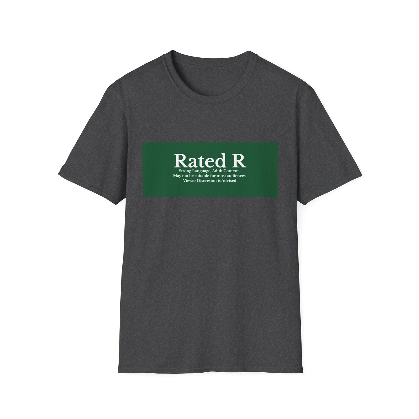 Rated R T-Shirt | Green Label Text Box Graphic