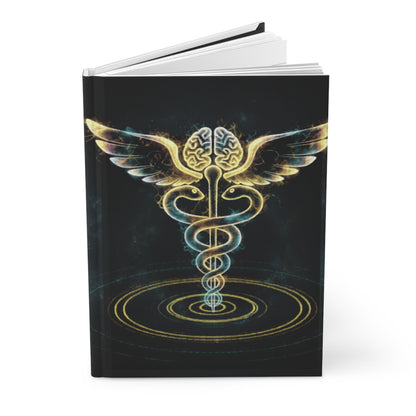 Caduceus Method "Let Your Mind Breathe" Hardcover Journal — Lined Wellness Notebook