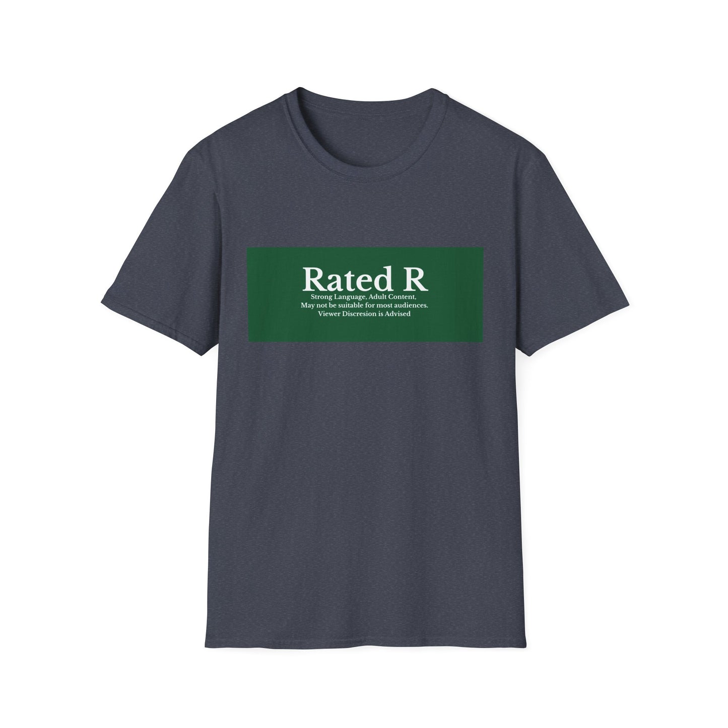 Rated R T-Shirt | Green Label Text Box Graphic