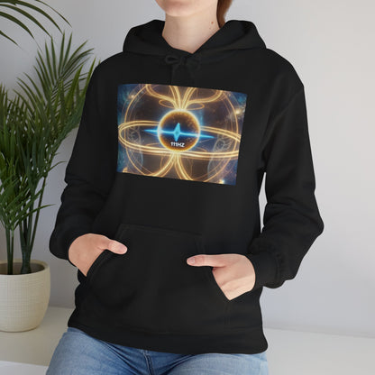 111Hz Energy Hoodie — Chakra Healing Frequency Graphic Hoodie