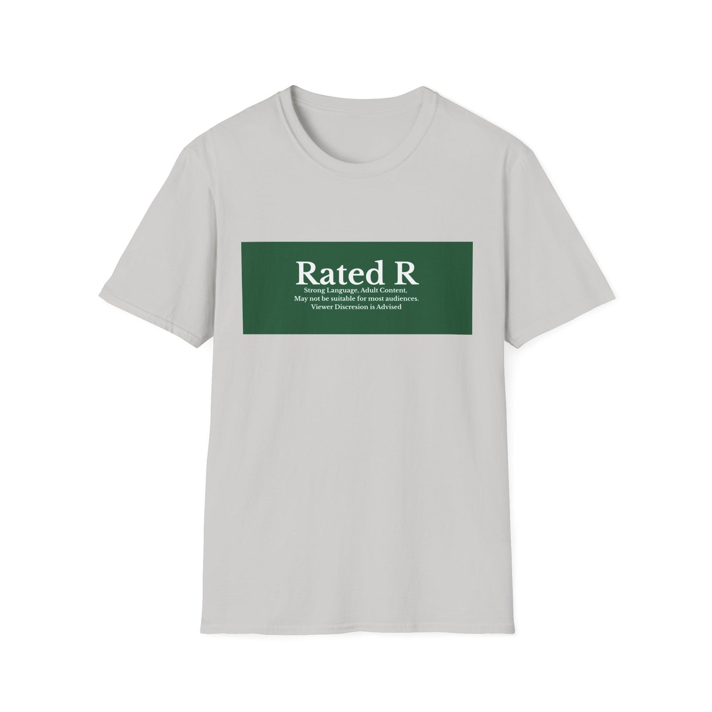 Rated R T-Shirt | Green Label Text Box Graphic