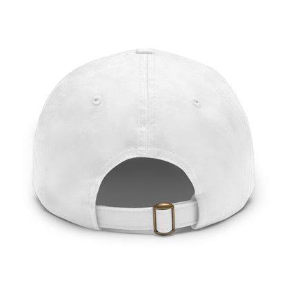 Energy Wave Dad Hat — Round Leather Patch Cap