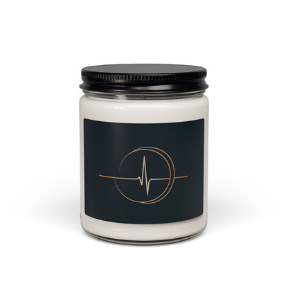 Heartbeat Line Candle Scented Soy Candle | 9oz Jar