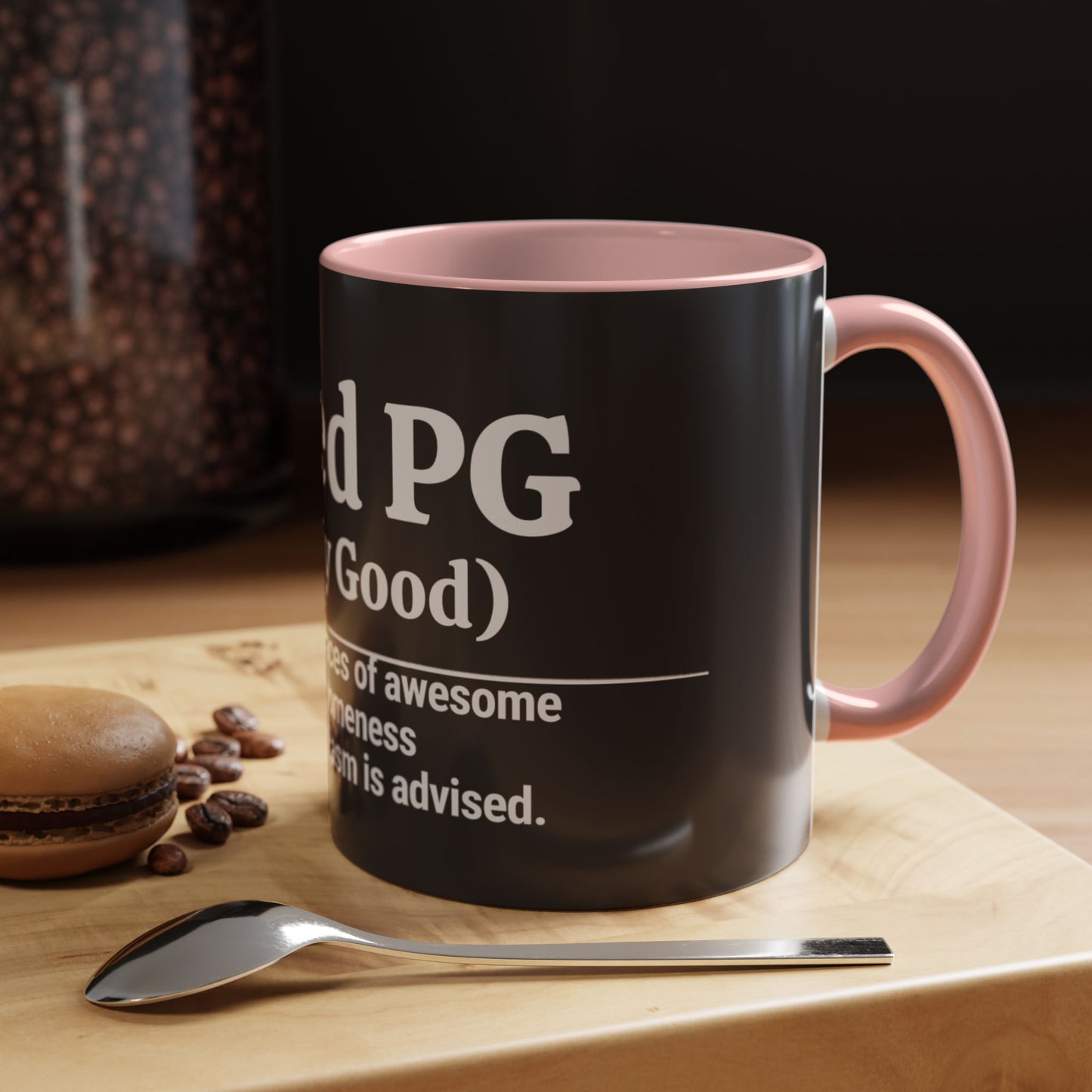 Rated PG (Pretty Good) Accent Coffee Mug — 'Pretty Good' Ceramic Coffee Mug (11/15oz)