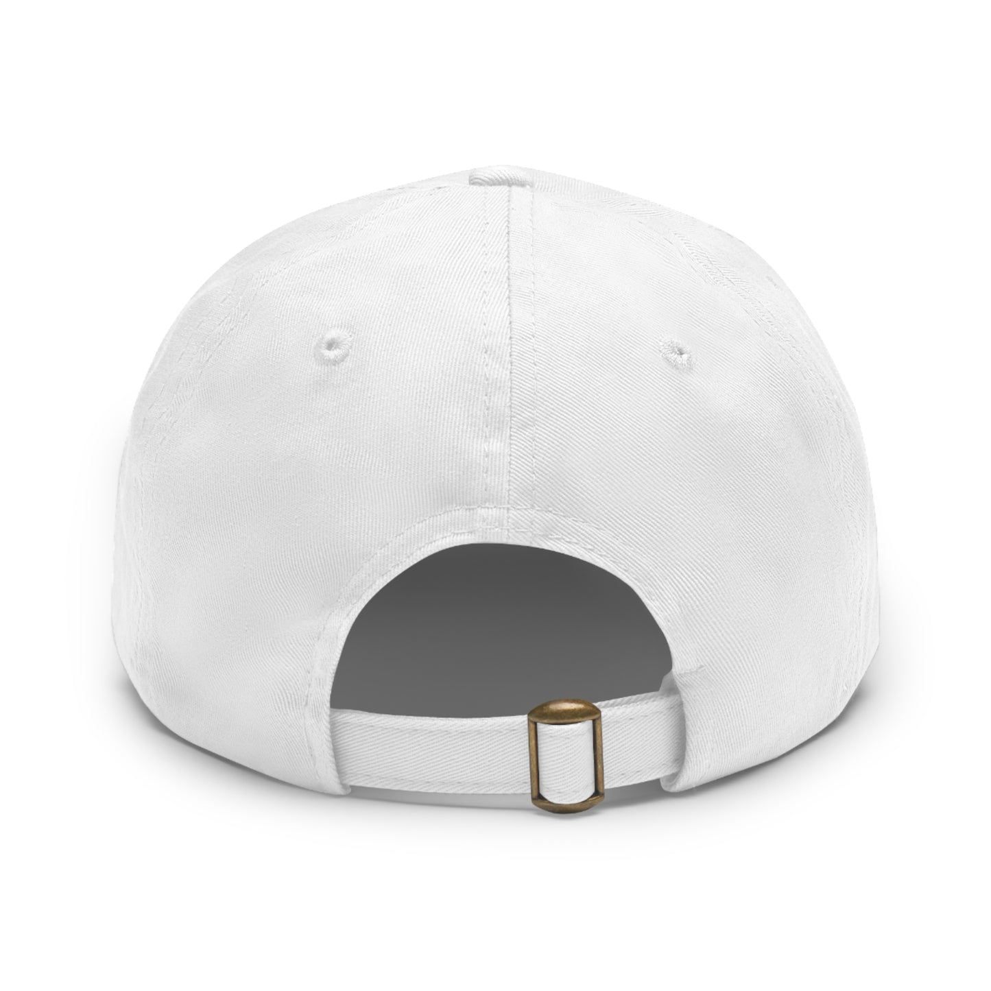 Energy Wave Dad Hat — Round Leather Patch Cap