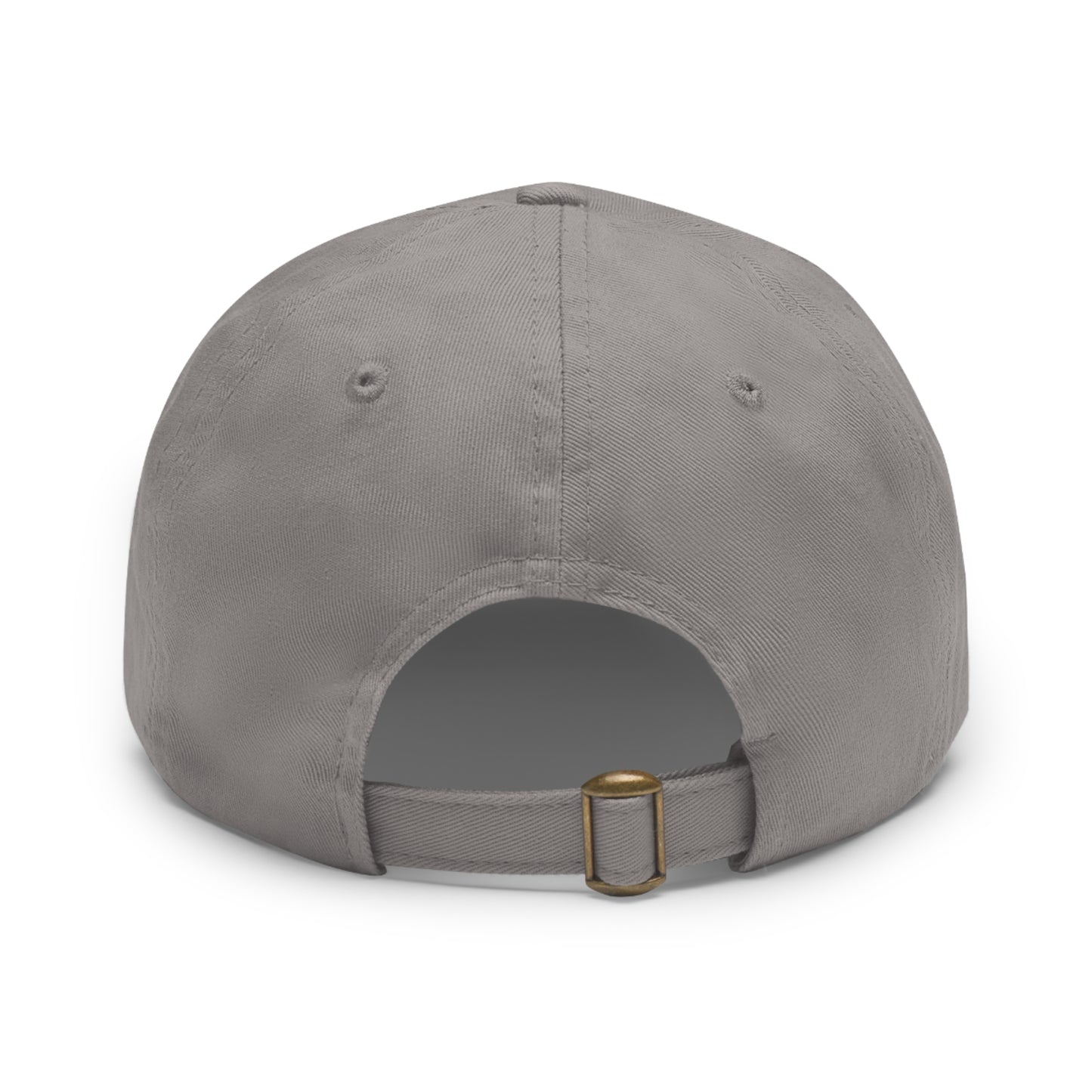 Energy Wave Dad Hat — Round Leather Patch Cap