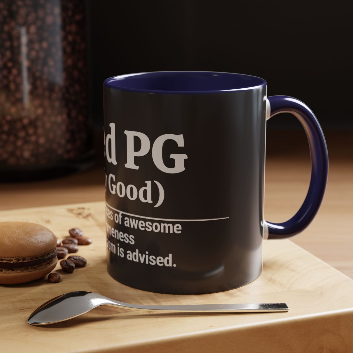 Rated PG (Pretty Good) Accent Coffee Mug — 'Pretty Good' Ceramic Coffee Mug (11/15oz)