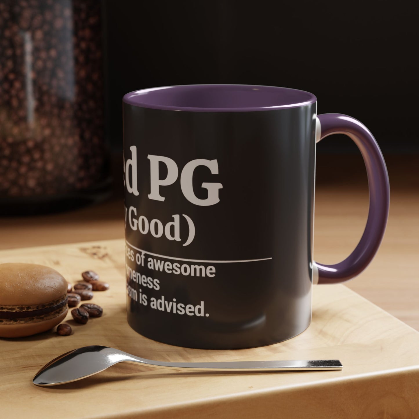 Rated PG (Pretty Good) Accent Coffee Mug — 'Pretty Good' Ceramic Coffee Mug (11/15oz)