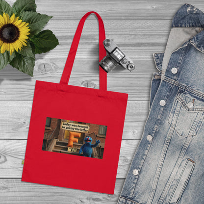 Organic Cotton Tote Bag — “Some Days Are Brought to You by the Letter F” Graphic Tote