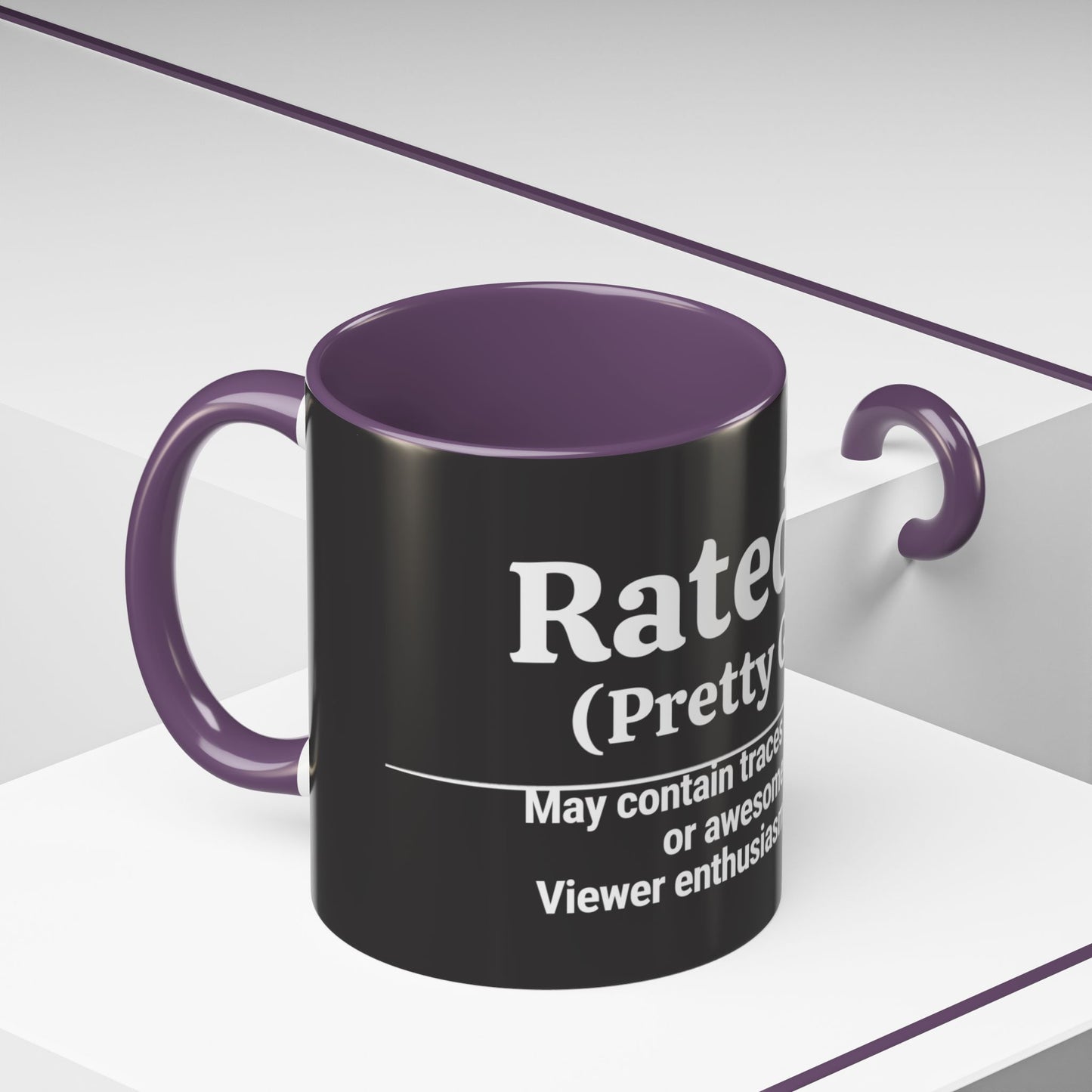 Rated PG (Pretty Good) Accent Coffee Mug — 'Pretty Good' Ceramic Coffee Mug (11/15oz)