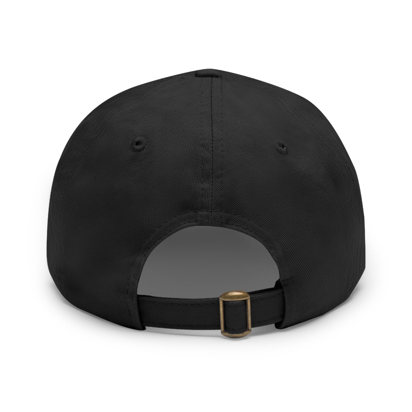 Energy Wave Dad Hat — Round Leather Patch Cap