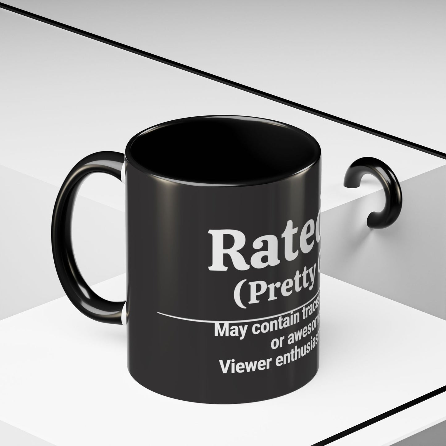 Rated PG (Pretty Good) Accent Coffee Mug — 'Pretty Good' Ceramic Coffee Mug (11/15oz)
