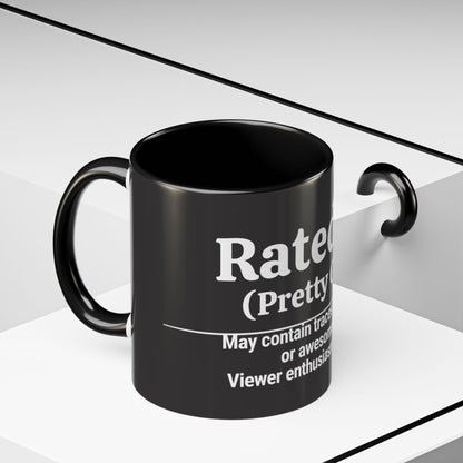 Rated PG (Pretty Good) Accent Coffee Mug — 'Pretty Good' Ceramic Coffee Mug (11/15oz)