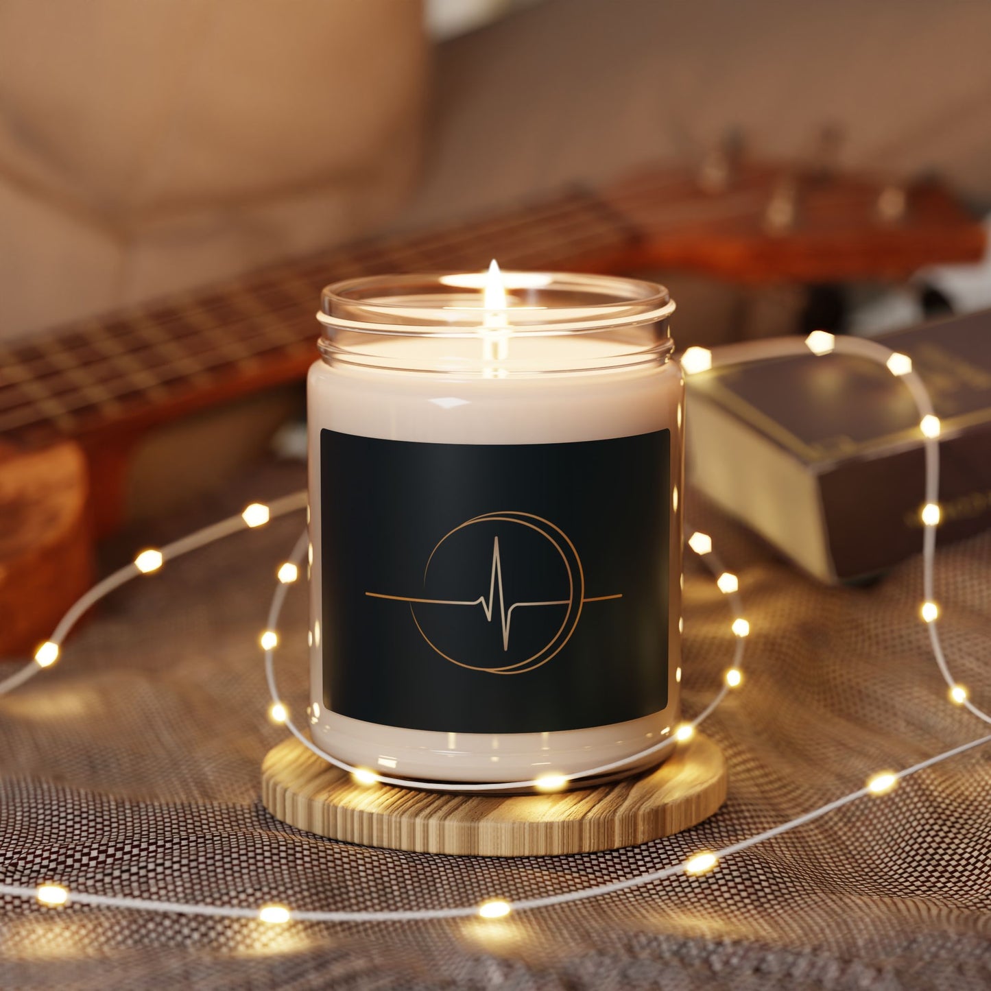 Heartbeat Line Candle Scented Soy Candle | 9oz Jar