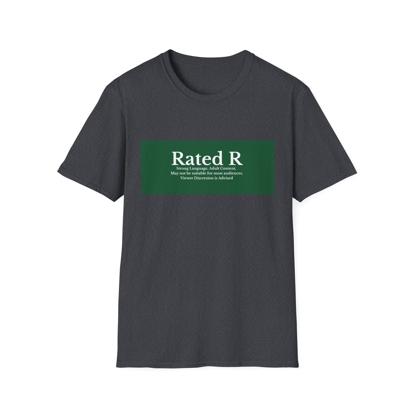 Rated R T-Shirt | Green Label Text Box Graphic