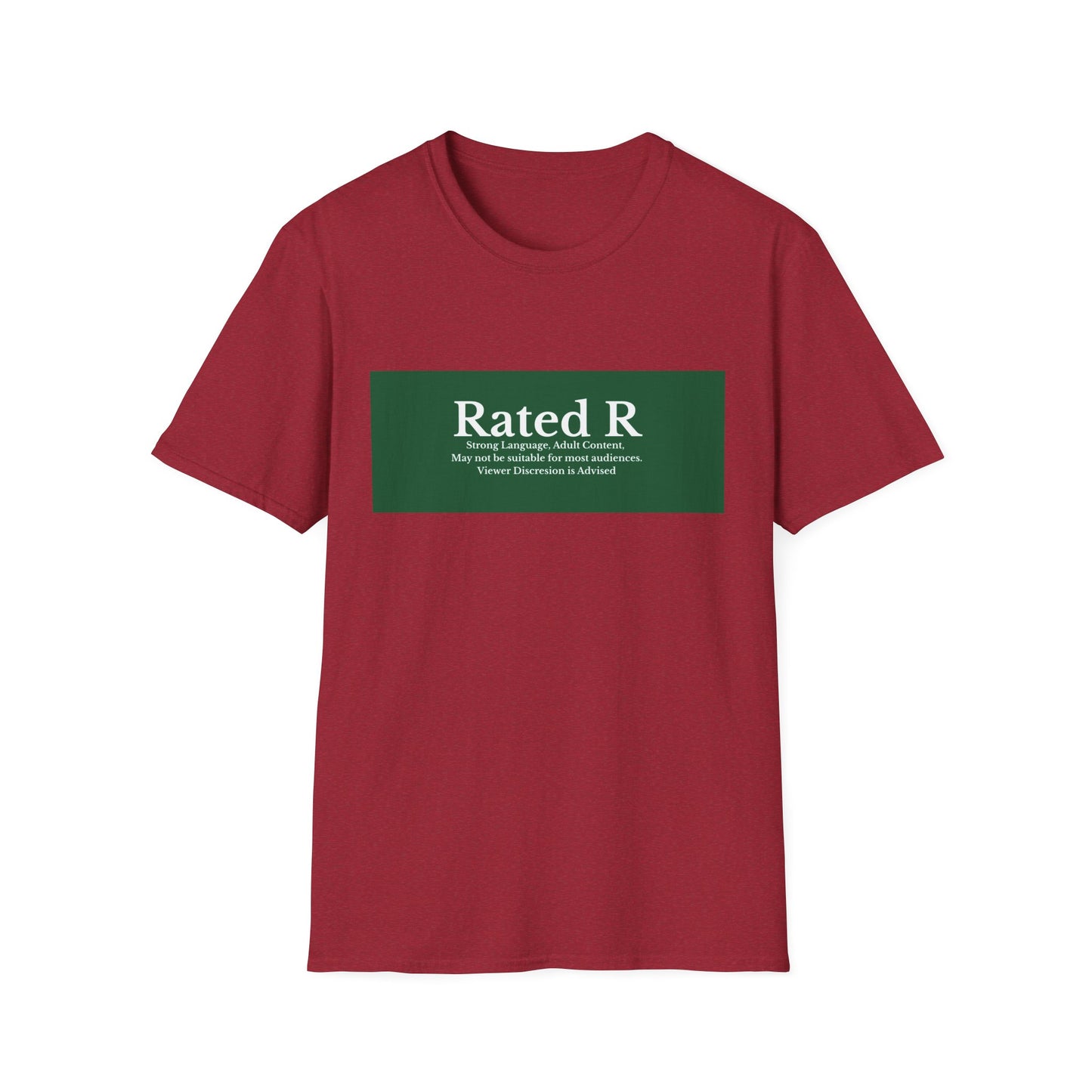 Rated R T-Shirt | Green Label Text Box Graphic