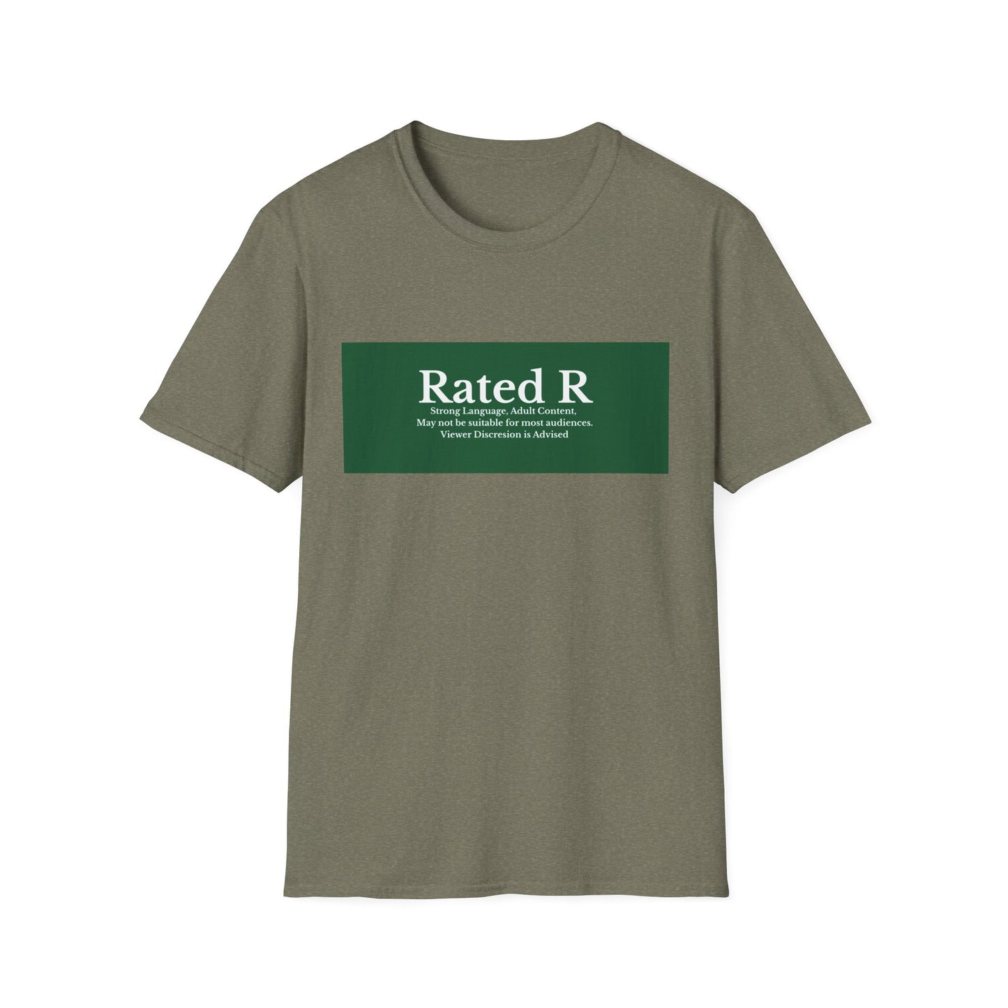 Rated R T-Shirt | Green Label Text Box Graphic
