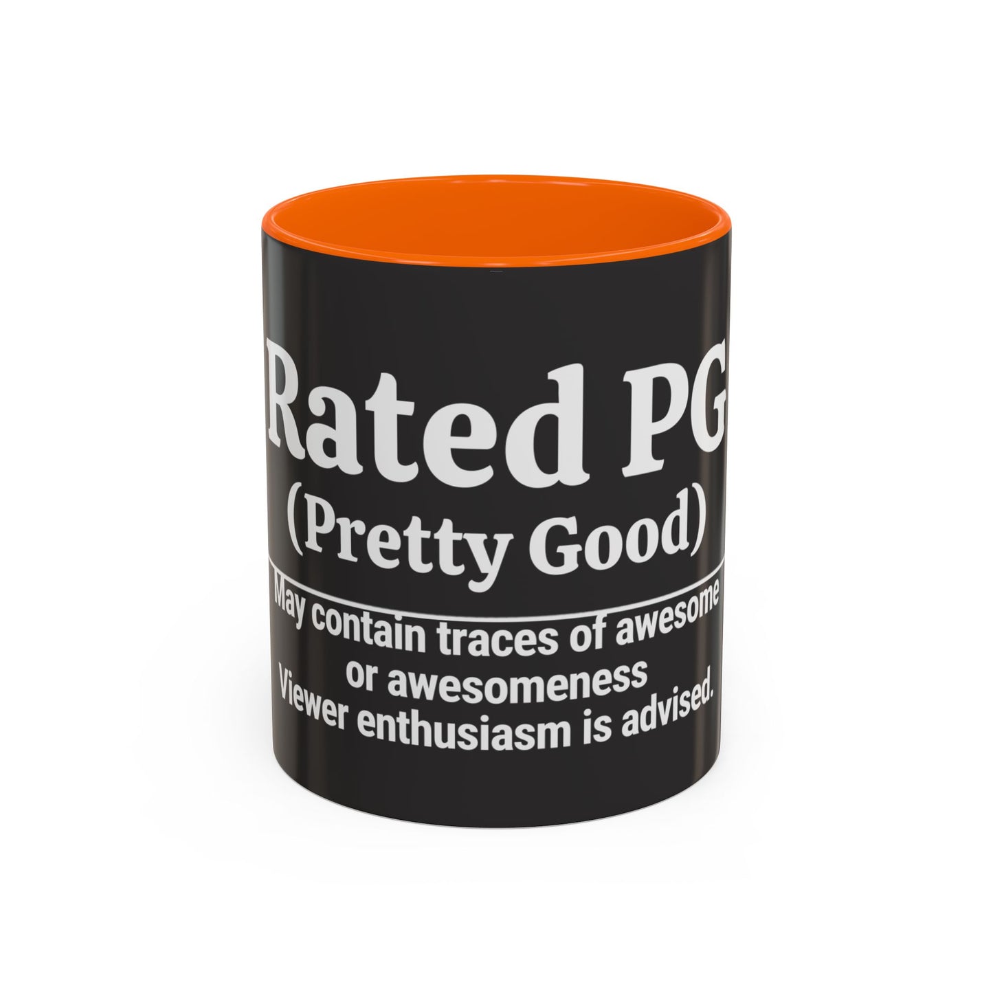 Rated PG (Pretty Good) Accent Coffee Mug — 'Pretty Good' Ceramic Coffee Mug (11/15oz)