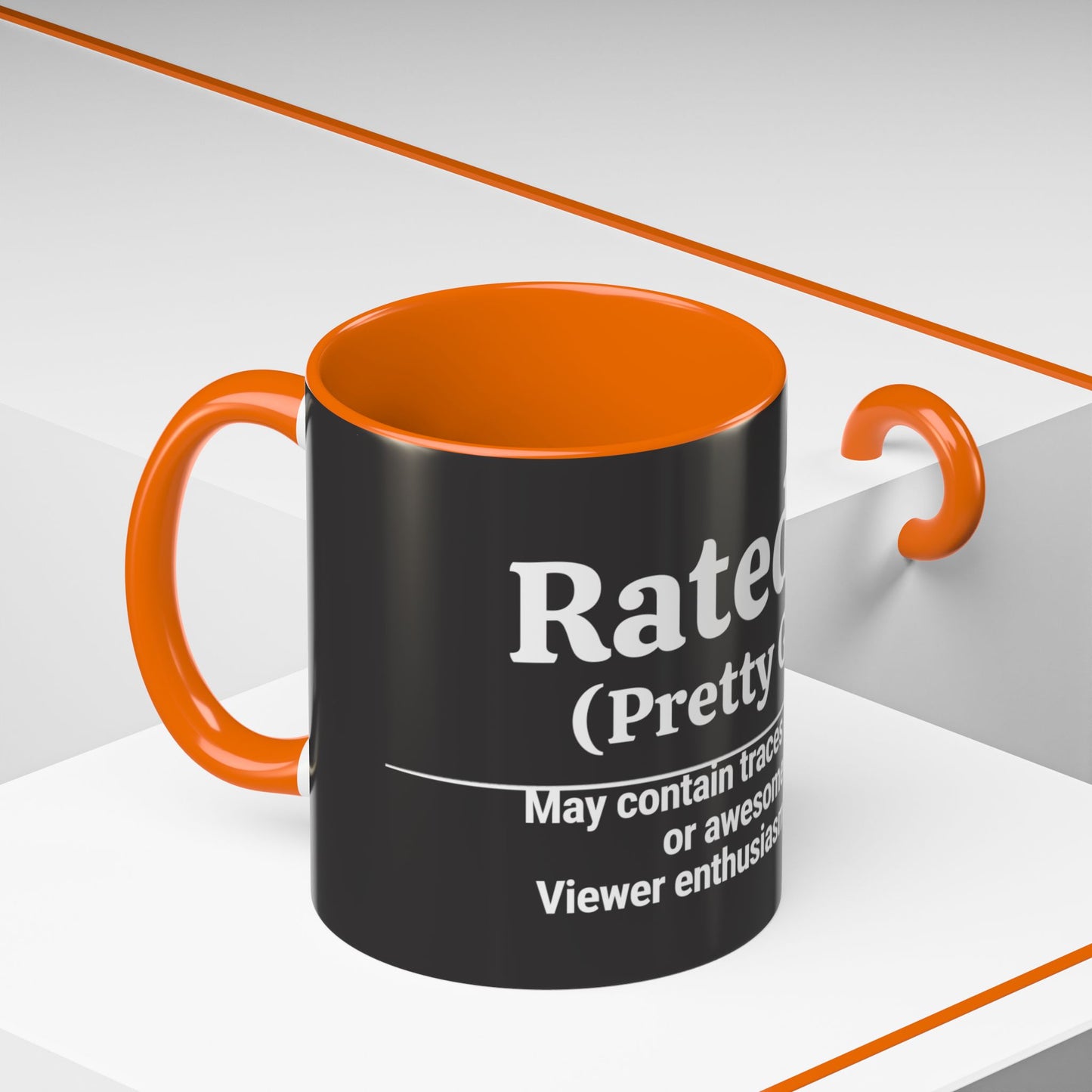 Rated PG (Pretty Good) Accent Coffee Mug — 'Pretty Good' Ceramic Coffee Mug (11/15oz)