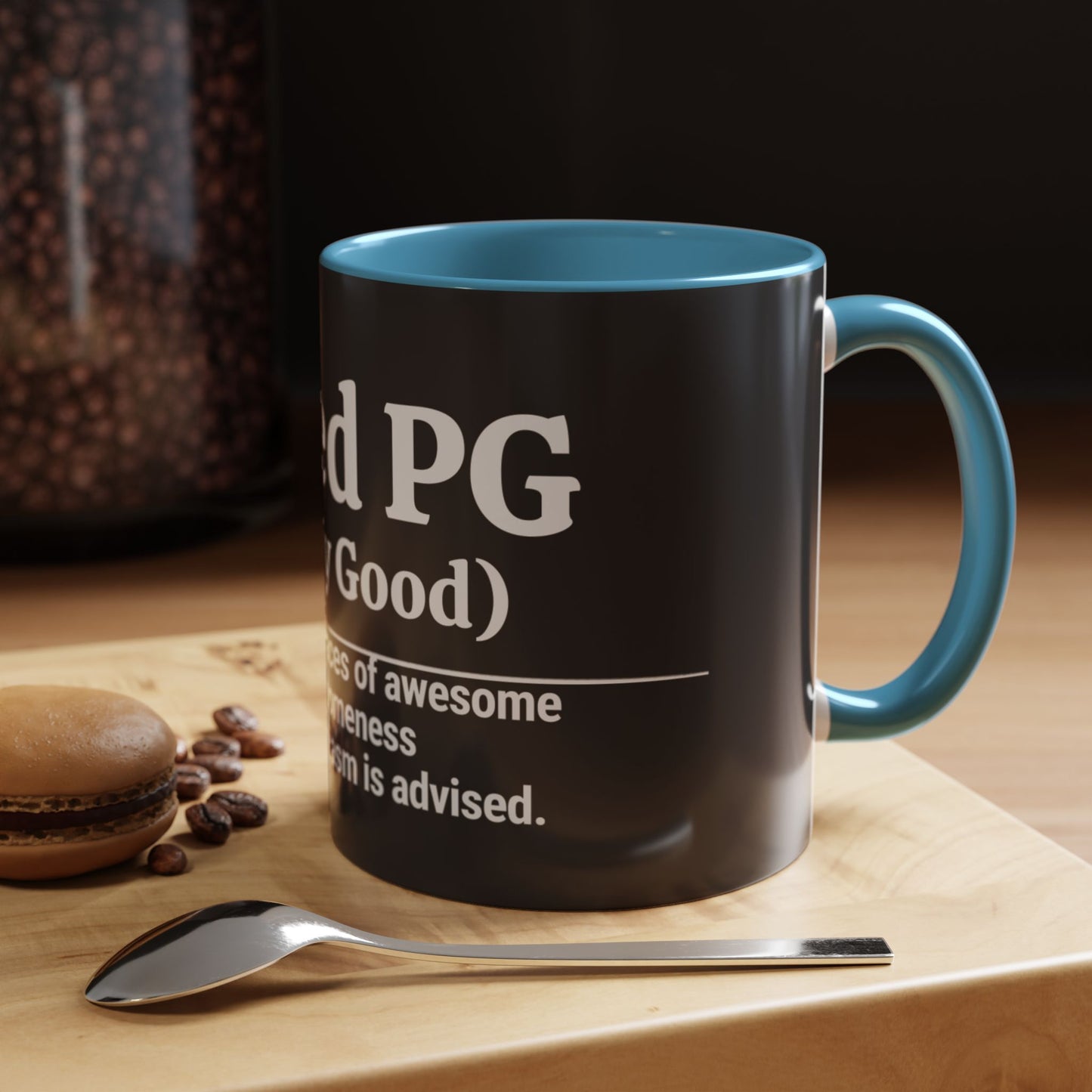 Rated PG (Pretty Good) Accent Coffee Mug — 'Pretty Good' Ceramic Coffee Mug (11/15oz)